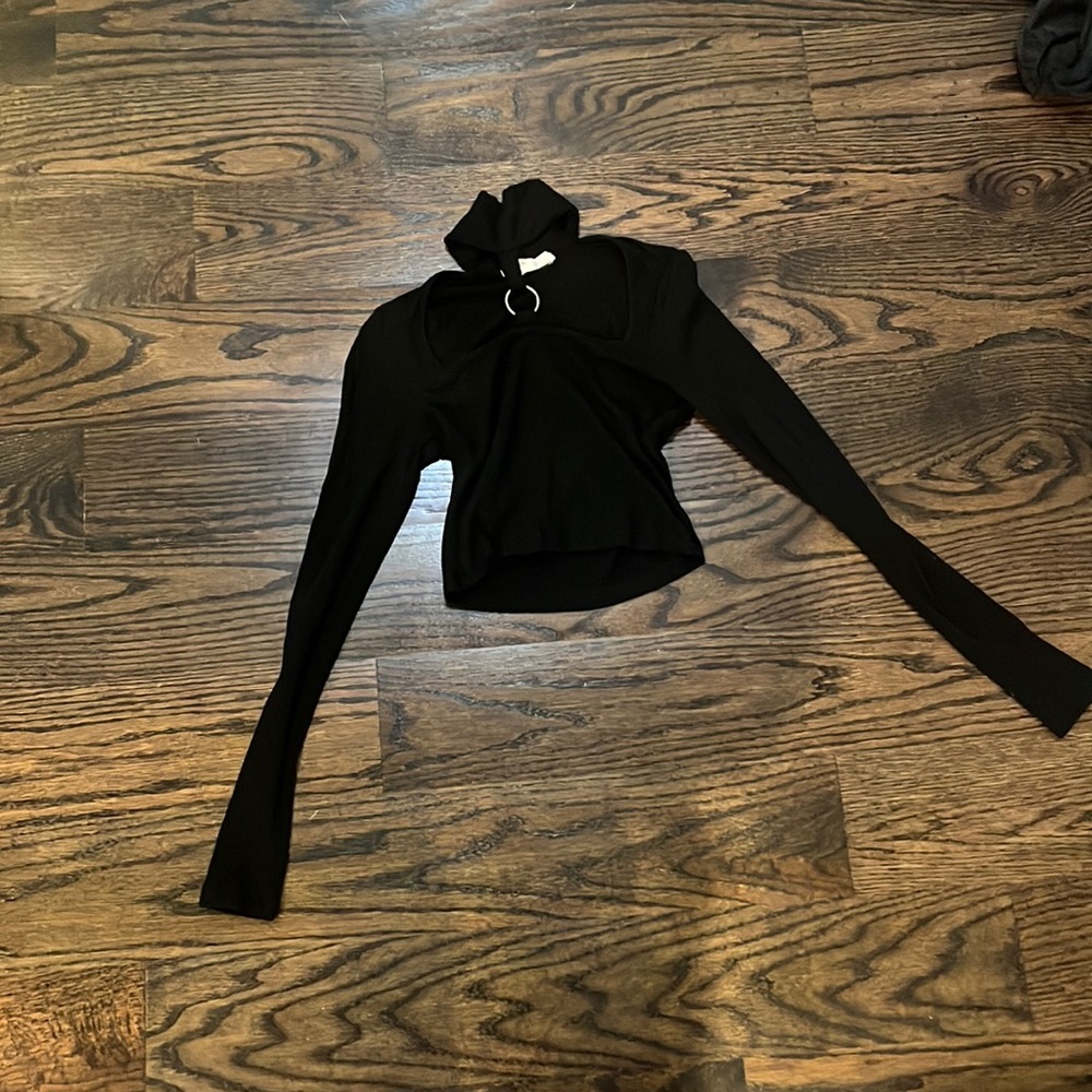 turtle neck crop top